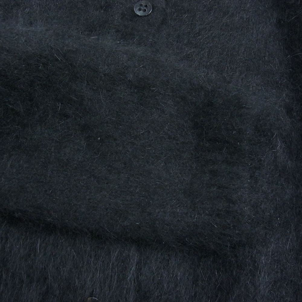ROBERTO COLLINA ロベルトコリーナ イタリア製 ANIMAL HAIR WOOL アニマルヘア シャギー ウール ニット ボレロ カーディガン ブラック系【中古】