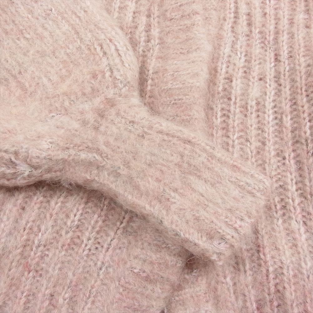 クラネ 21AW 11106-1092 COLOR MOHAIR SHAGGY CARDIGAN カラー モヘヤ モヘア シャギー カーディガン ピンク系 1【極上美品】【中古】