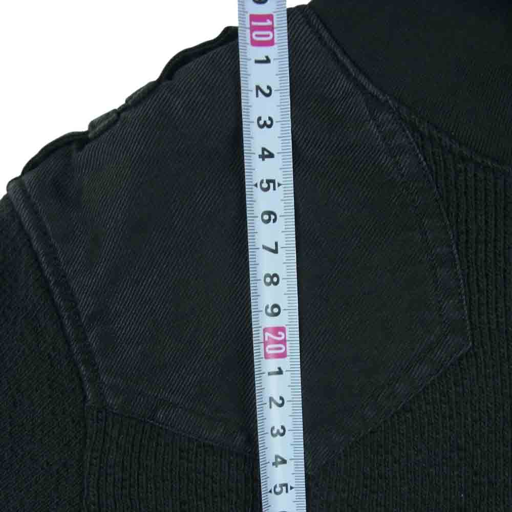 BACKBONE バックボーン BB09FW-KN01 ミリタリー サーマル ハーフジップ ハイネック 長袖 Tシャツ カットソー ダークグレー系 S【中古】