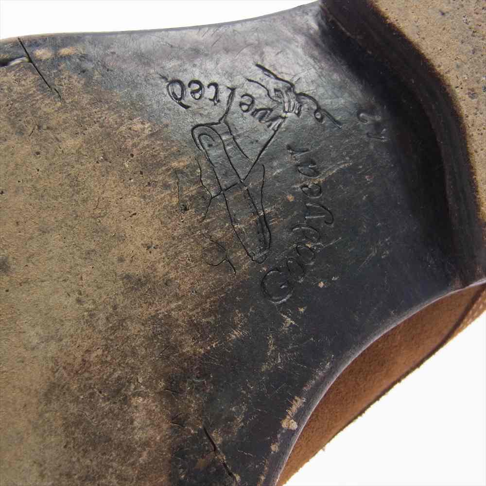 JALAN SRIWIJAYA ジャランスリウァヤ 98384 11120ラスト スエードレザー ダブルモンクストラップ シューズ ブラウン系 7.5【中古】