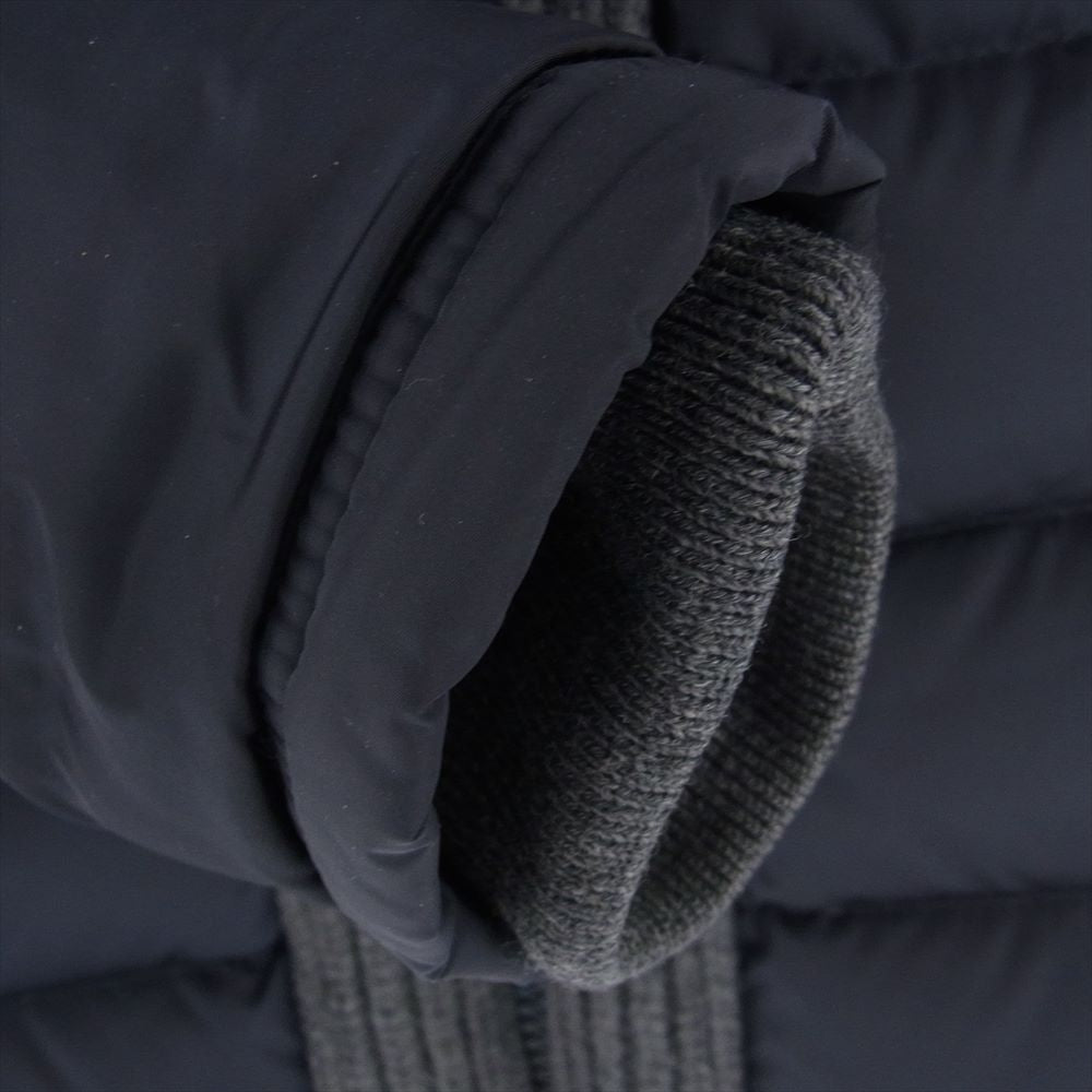 MONCLER モンクレール 220914131105 CANUT カヌート ニット切替 フーディー ダウン ジャケット ダークネイビー系【中古】