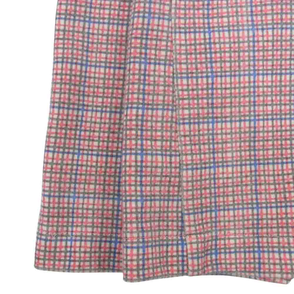 tricot COMME des GARCONS トリココムデギャルソン TA-080070 バイアスチェック ウール ノースリーブワンピース オレンジ系 サイズ表記無【中古】