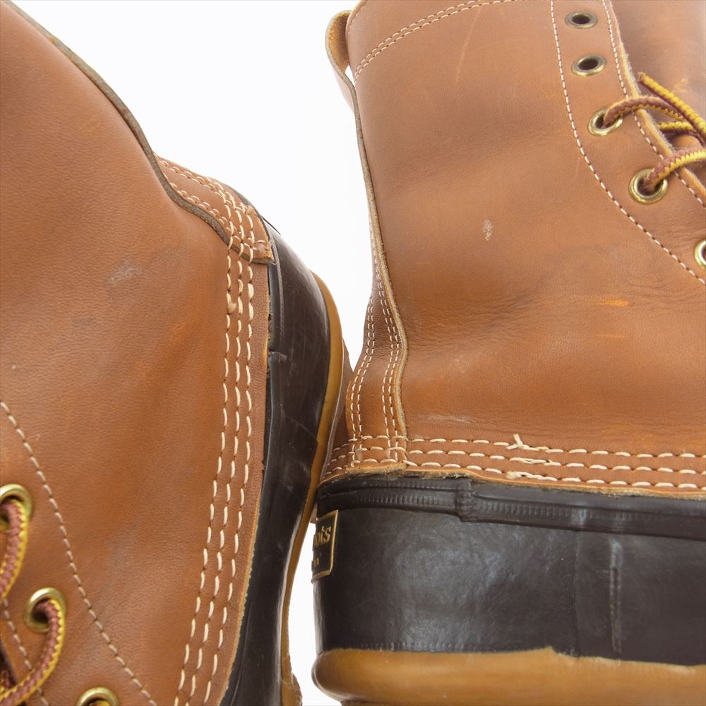 L.L.Bean エルエルビーン ヴィンテージ 80s BEAN BOOTS GUMSHOES ビーン ブーツ ガム シューズ ライトブラウン系 実寸24.5cm程度【中古】