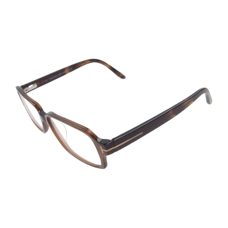 TOM FORD トムフォード TF5195-048 度入り 眼鏡 メガネ アイウェア ブラウン系 56□15 140【中古】