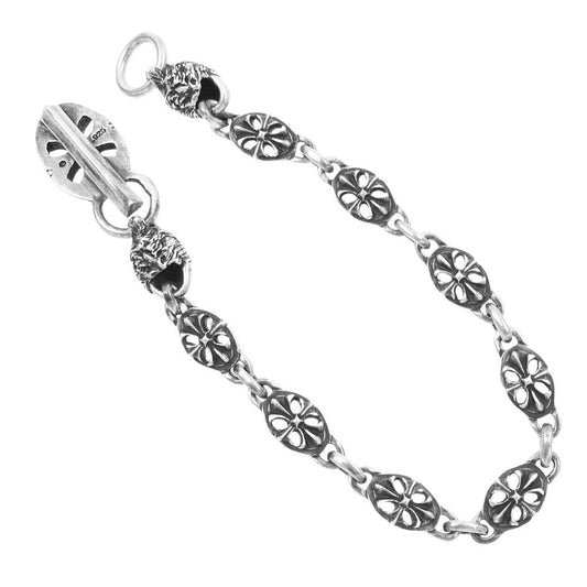 GABOR ガボール 生前 レシート付属 ガボラトリー Cross Oval Keeper 2Lion Heads Cross Oval Links Wallet Chain クロスオーバルキーパー 2ライオン 8クロスオーバルリンク ウォレットチェーン【中古】