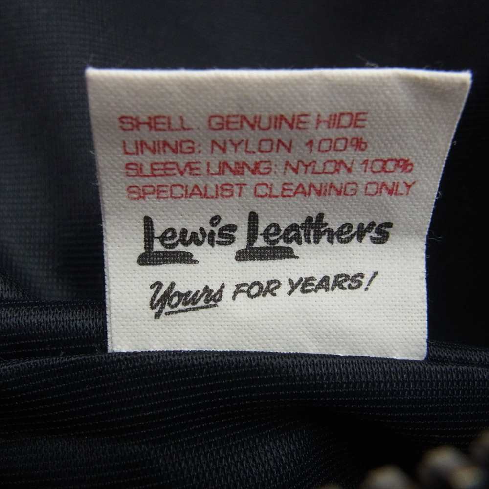 Lewis Leathers ルイスレザー サイクロン ホースハイド オーバルパッチ ダブルライダース レザー ジャケット ブルー ブルー系 34【極上美品】【中古】