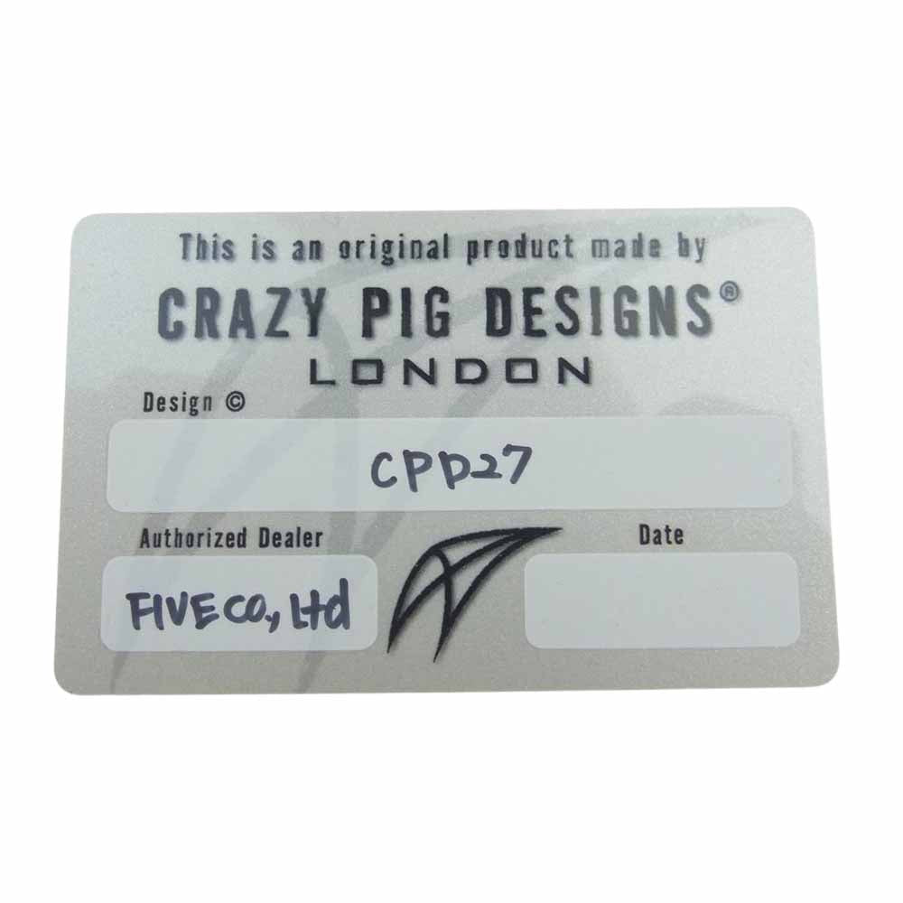 CRAZY PIG クレイジーピッグ CPD27 ギャランティ付属 LARGE EVIL SKULL ラージ エビル スカル キース リング シルバー系 17.5号【中古】