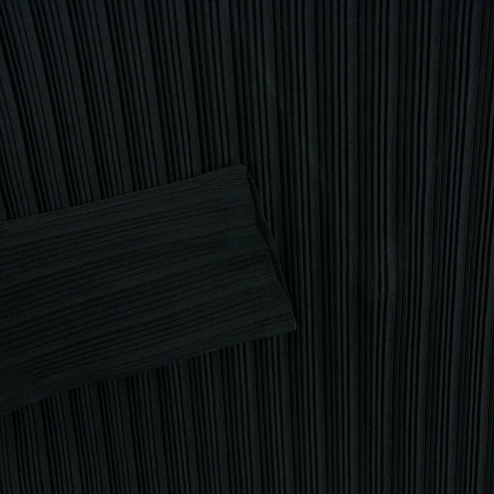 PLEATS PLEASE プリーツプリーズ イッセイミヤケ PP21-FT355 細プリーツ加工 ハイネック ボトルネック プルオーバ― カットソー ブラック系 3【中古】