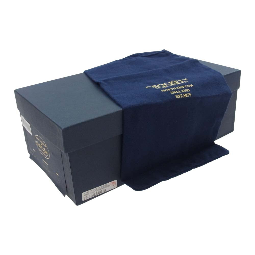 CROCKETT&JONES クロケットアンドジョーンズ 6172 12 ハンドグレード RED HILL レッドヒル 阪急別注 ウイングチップ ビジネスシューズ ブラック系 6E【極上美品】【中古】