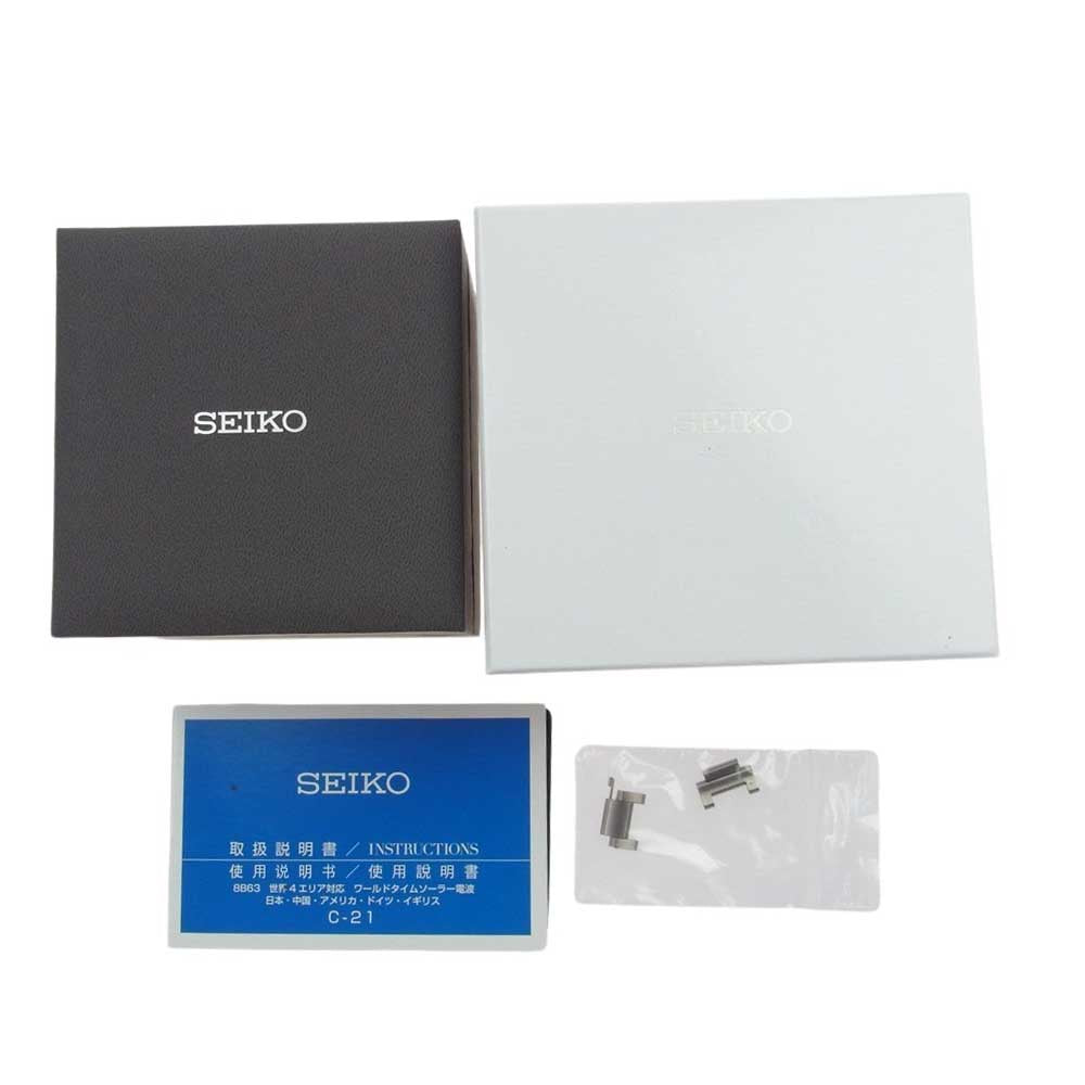 SEIKO セイコー SBXY013 アストロン オリジン ソーラー電波 クロノグラフ ウォッチ 時計 シルバー系【中古】