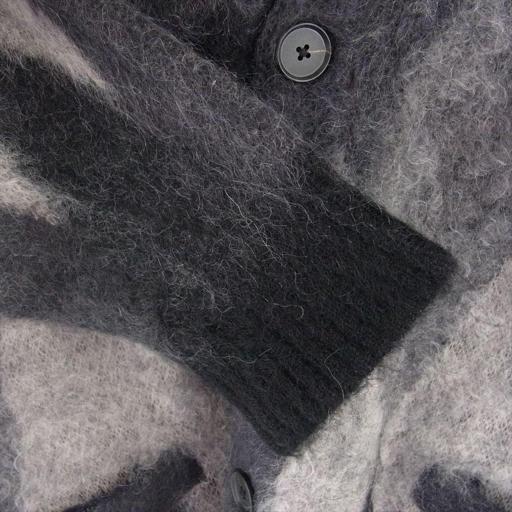 MINEDENIM マインデニム 2210-6002-97-032 Kid Mohair Argyle Washed Knit Long Cardigan キッド モヘア アーガイル ウォッシュ ニット ロング カーディガン グレー系 ブラック系 3【新古品】【未使用】【中古】