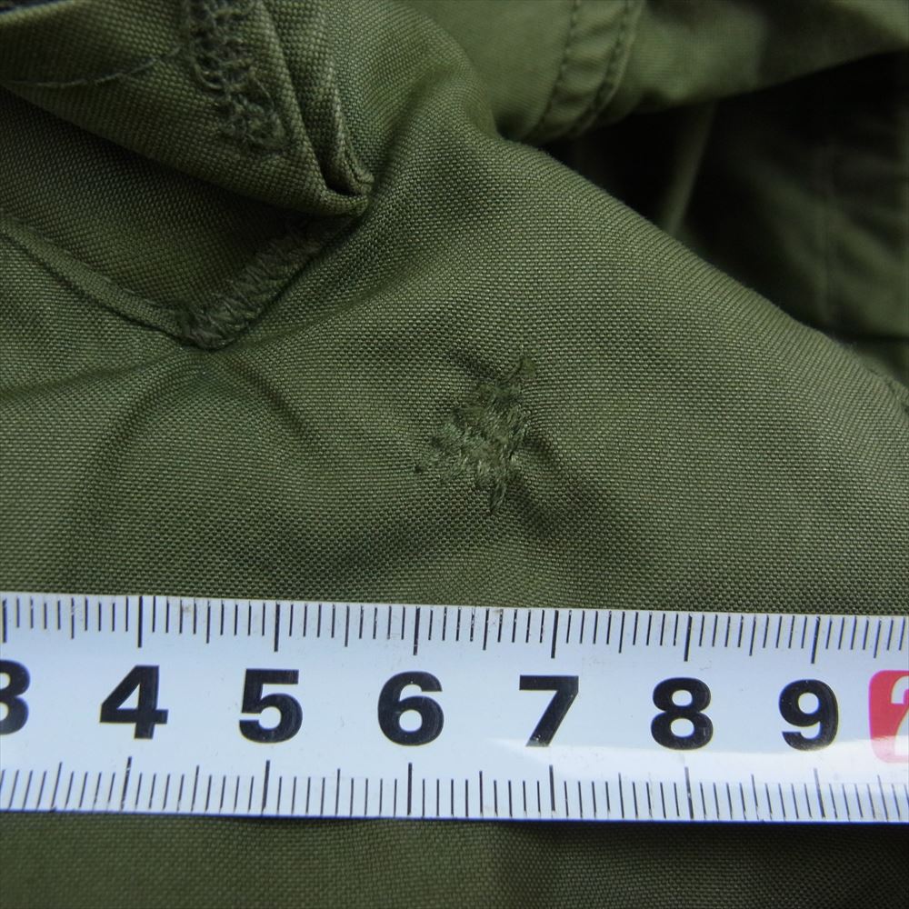 米軍 8415-00-782-3217 ヴィンテージ 80s M-65 Parka Shell Parka SCOVILL フィッシュテール パーカー モッズ コート カーキ系 S【中古】