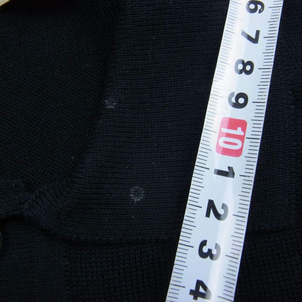 MARNI マルニ POMGP02QE0FC755 バイカラー 切り替え コットン ポロシャツ ブラック系 44【中古】