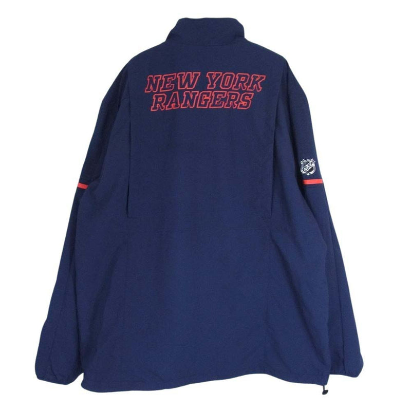 adidas アディダス NHL NEW YORK RANGERS ロゴワッペン トラックジャケット ネイビー系 XL【中古】