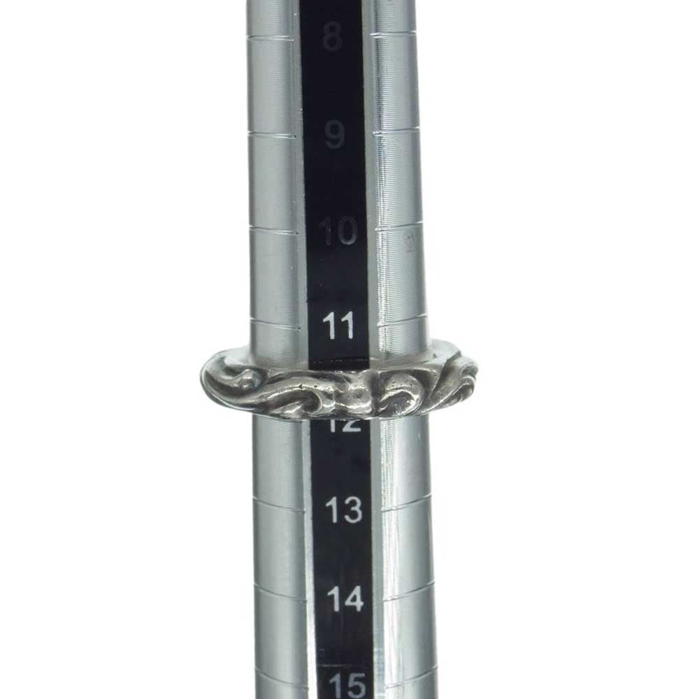 CHROME HEARTS クロムハーツ(原本無) SCRL BAND スクロール バンド リング シルバー系 約11.5号【中古】