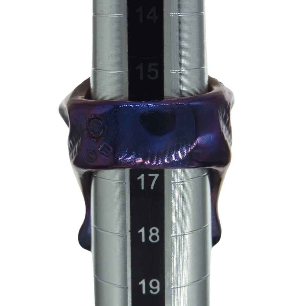 STARLIN GEAR スターリンギア ギャランティ付属 Puncher Stealth Blade Ring パンチャー ステルス ブレイド リング w/チタン パープル系 約16.5号【中古】