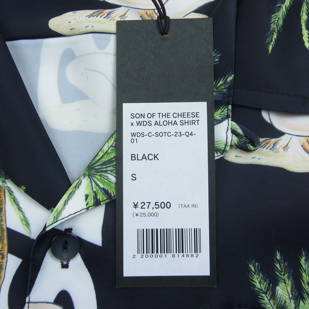 WIND AND SEA ウィンダンシー SC2311-SH01 アロハ ハワイアン オープンカラー シャツ ブラック系 S【極上美品】【中古】