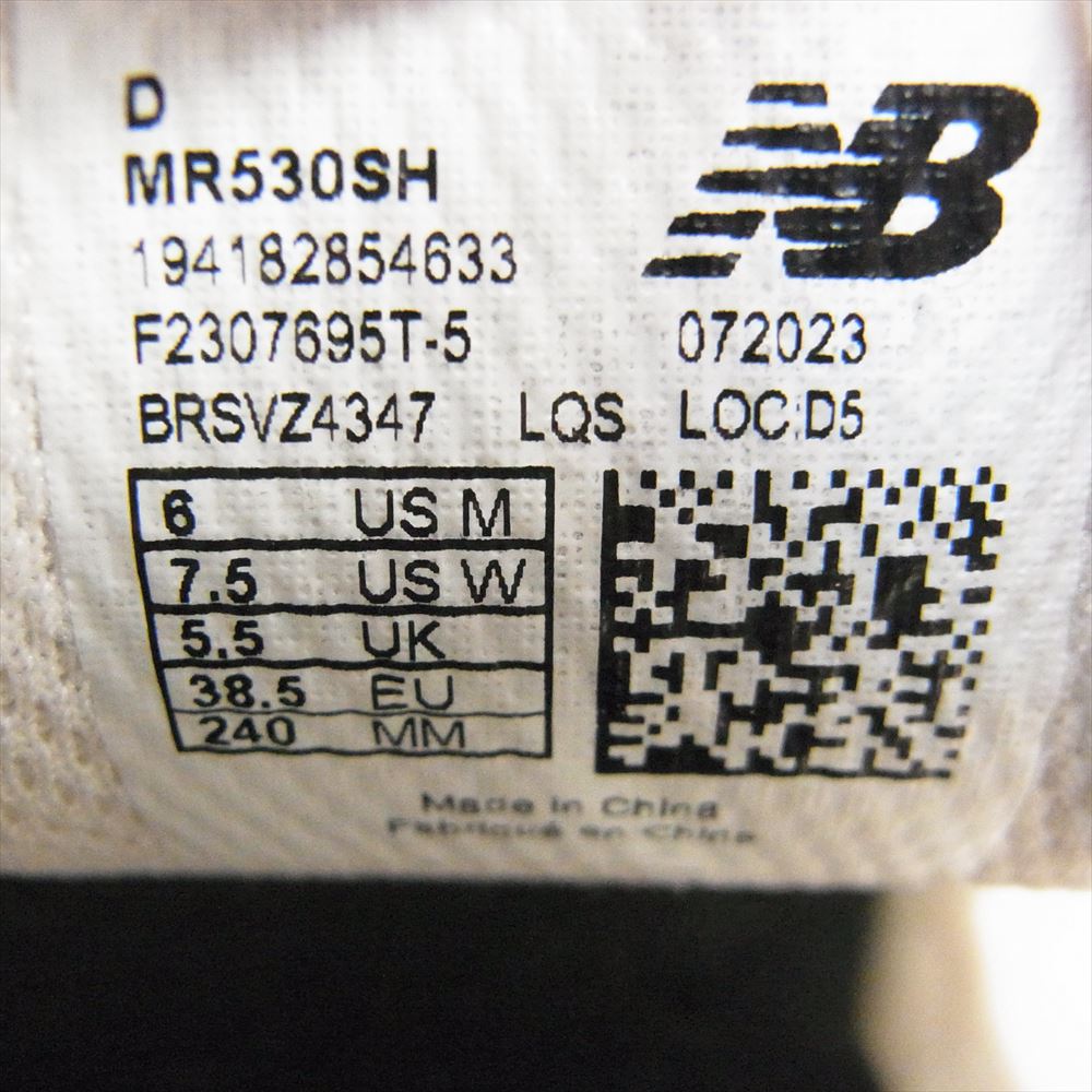 NEW BALANCE ニューバランス MR530SH 530 メッシュ ローカット スニーカー ホワイト系 US7.5W【極上美品】【中古】
