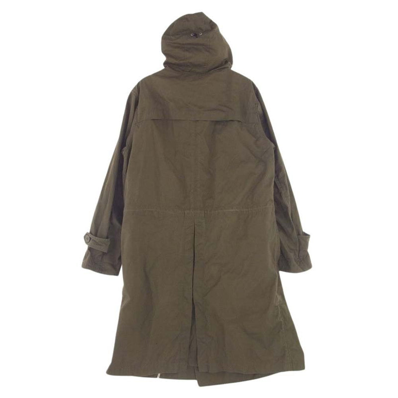 snowpeak スノーピーク JK-16AU110 VENTILE OVER COAT ベンタイル コットン オーバー フーデッド ロング コート  ブラウン系 L【中古】