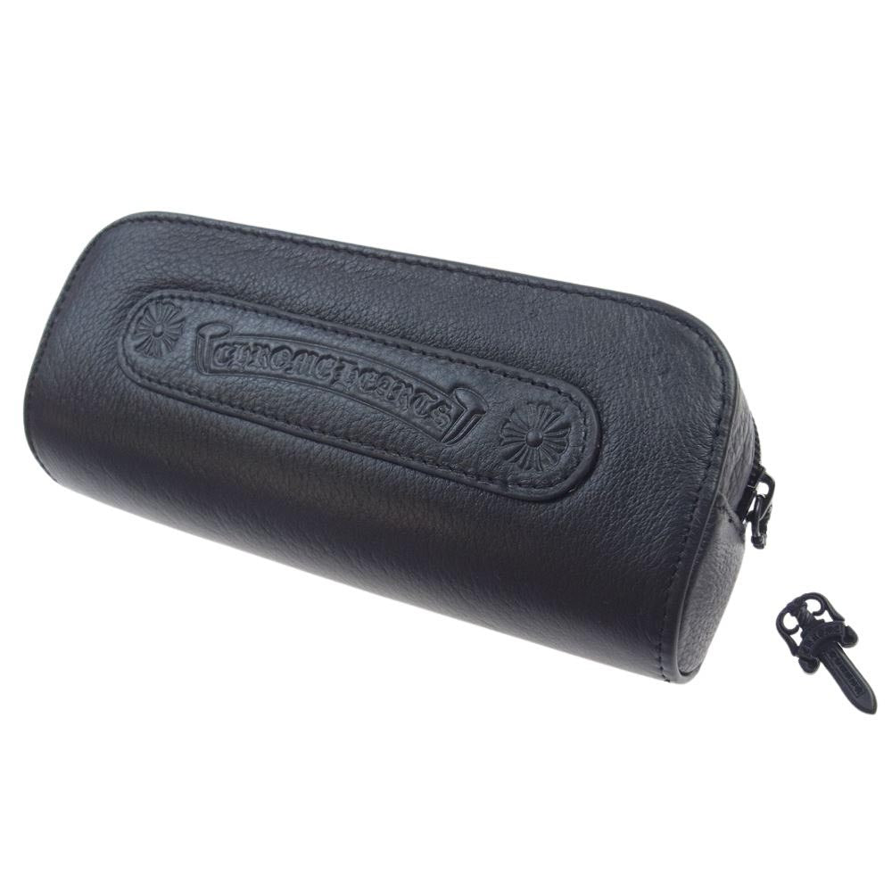 CHROME HEARTS クロムハーツ(原本無) イタリア製 Inflatable Date DAGGER ダガー テンプル 56□18-145 度入り メガネ 眼鏡 ブラック系【中古】