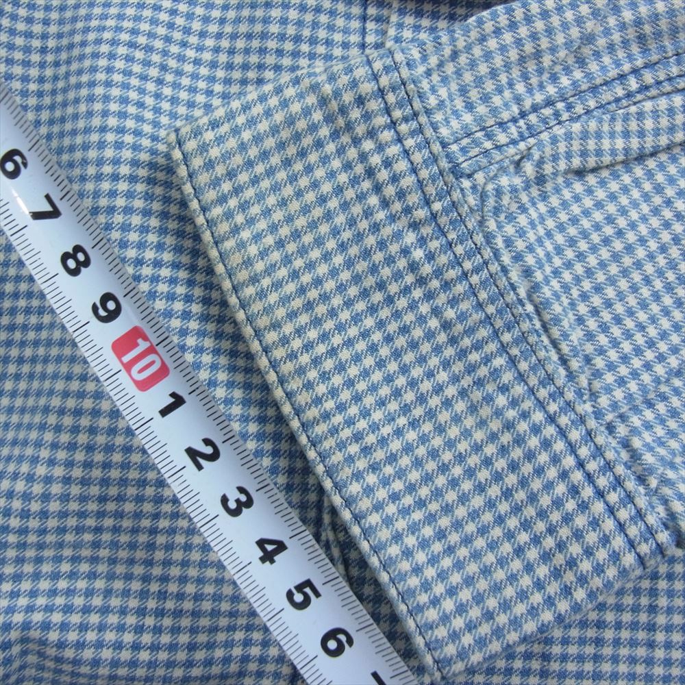 VISVIM ビズビム 0114105011021 14SS LONG RIDER INDIGO CHECK SHIRT L/S ロング ライダー インディゴ チェック 長袖 シャツ ブルー系 1【中古】