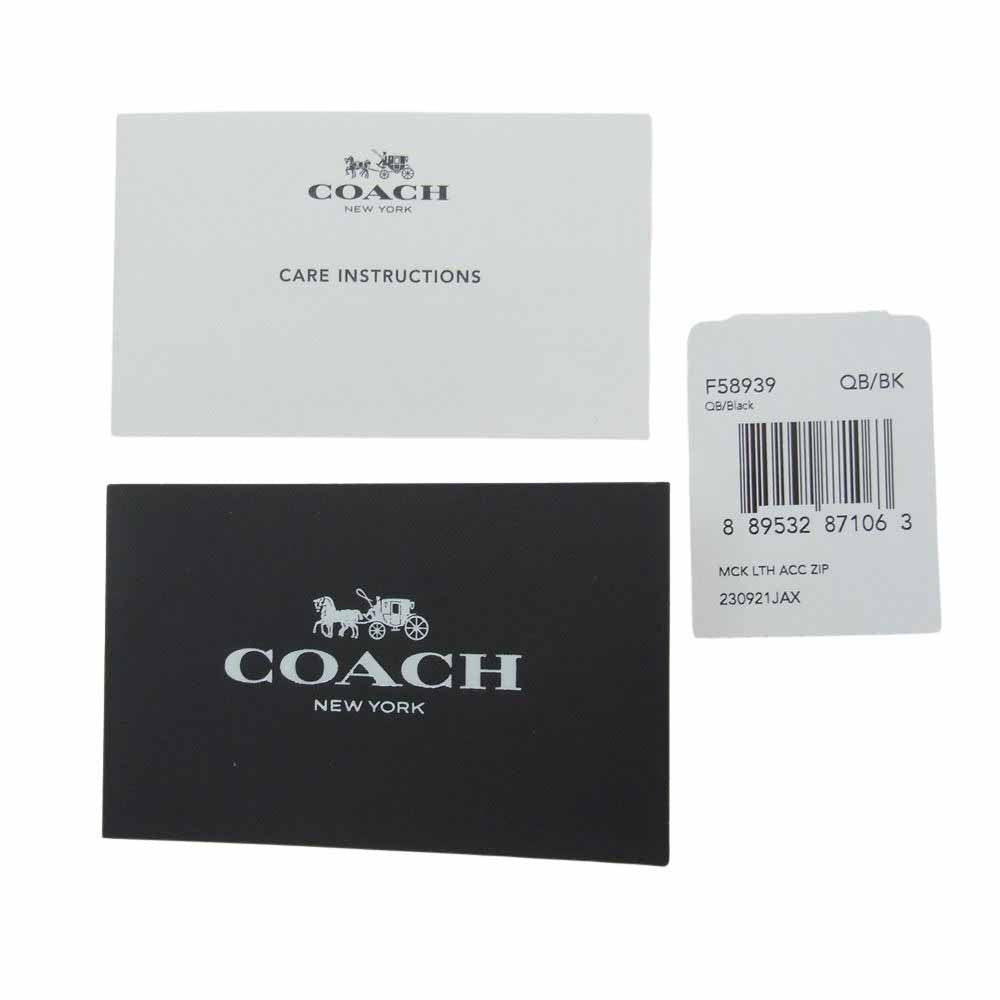 COACH コーチ DISNEY ディズニー ミッキーマウス ラウンドファスナー ウォレット 財布 ブラック系【中古】