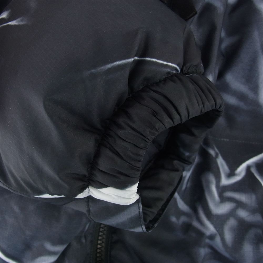 Supreme シュプリーム 23SS ND02300I THE NORTH FACE ノースフェイス Trompe Loeil Printed Nuptse Jacket ヌプシ ダウン ジャケット ブラック系 M【中古】