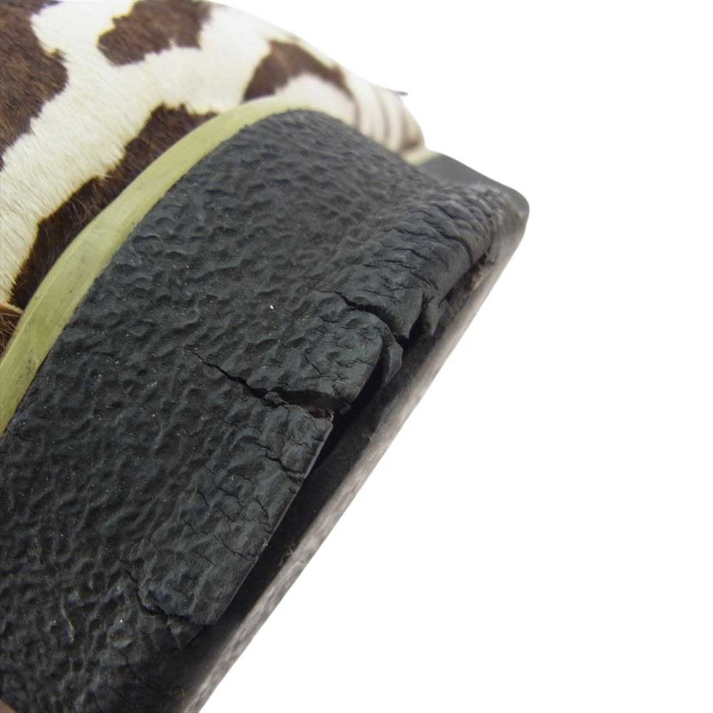 HYSTERIC GLAMOUR ヒステリックグラマー CREPE SOLES DERBY ゼブラ柄 ハラコレザー ラバーソール ダービーシューズ マルチカラー系 28cm【中古】