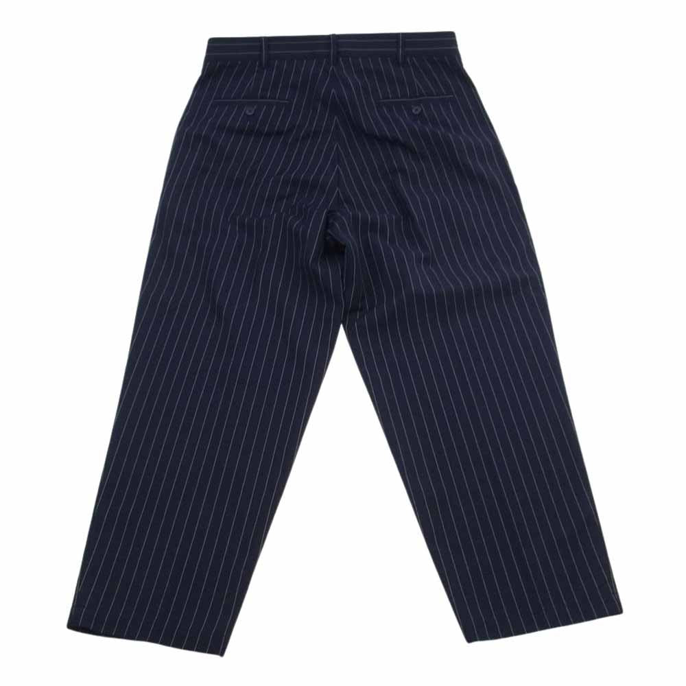 glamb グラム GB0118 JKT10 ストライプ ポリエステル 本切羽3ピース スーツ ネイビー系【中古】