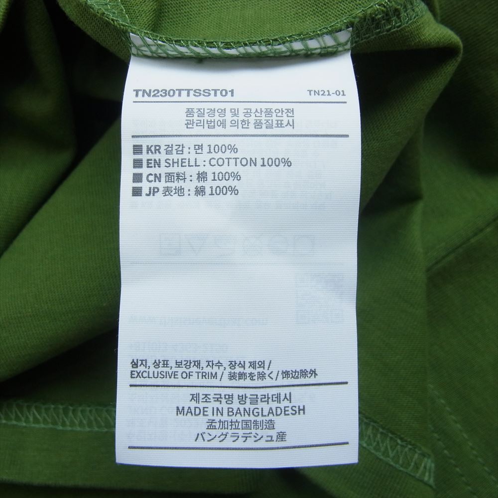 ディスイズネバーザット TN230TTSST01 T-LOGO TEE 半袖 ロゴ プリント Tシャツ グリーン系 L【中古】