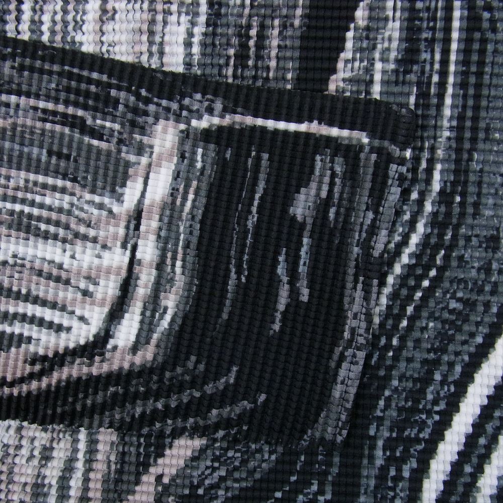 ISSEY MIYAKE イッセイミヤケ 23AW MI33-FJ941-19 ME ミー MOVEMENT 縦横プリーツ ペイントタッチ ムーブメント ハイネック カットソー ブラック系 サイズ表記無【極上美品】【中古】