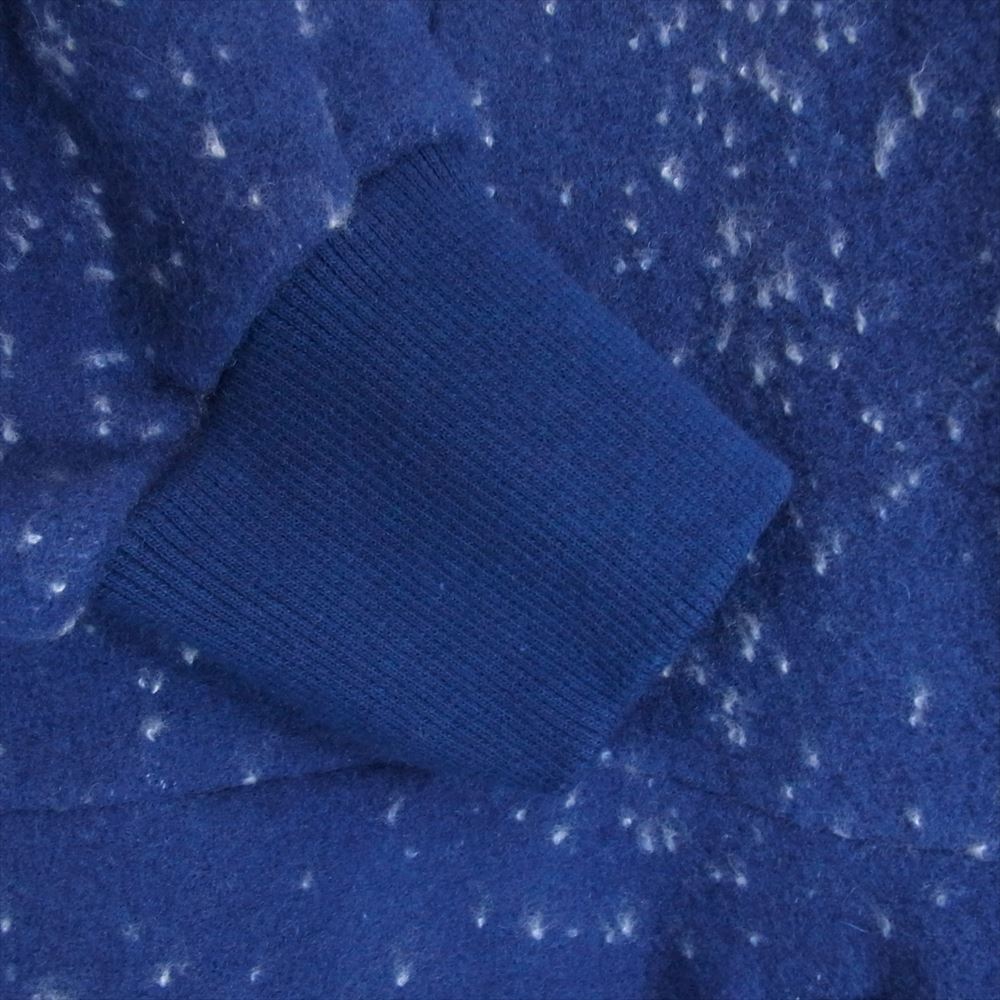ト―ナイ 23AW TOH23FW-11 PULLOVER HOODIE BLUE ハイネック ハーフジップ ネップ柄 プルオーバ― フーディ ブルー ブルー系 2【新古品】【未使用】【中古】