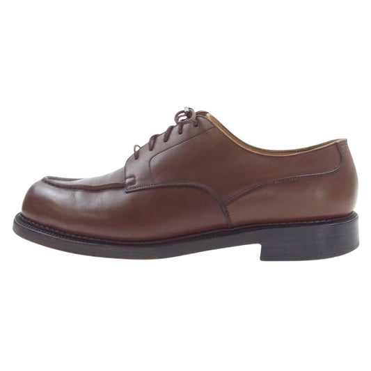 J.M WESTON ジェイエムウエストン フランス製 GOLF LEATHER ゴルフ レザーソール モカシン ドレス シューズ ブラウン系 7.5D【中古】