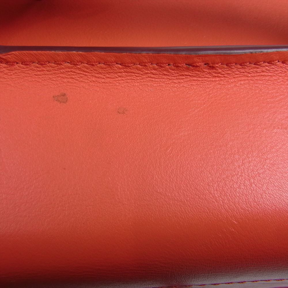 MARC JACOBS マークジェイコブス M0007557 ボックス スタッズ 2way ショルダー バッグ オレンジ系【中古】
