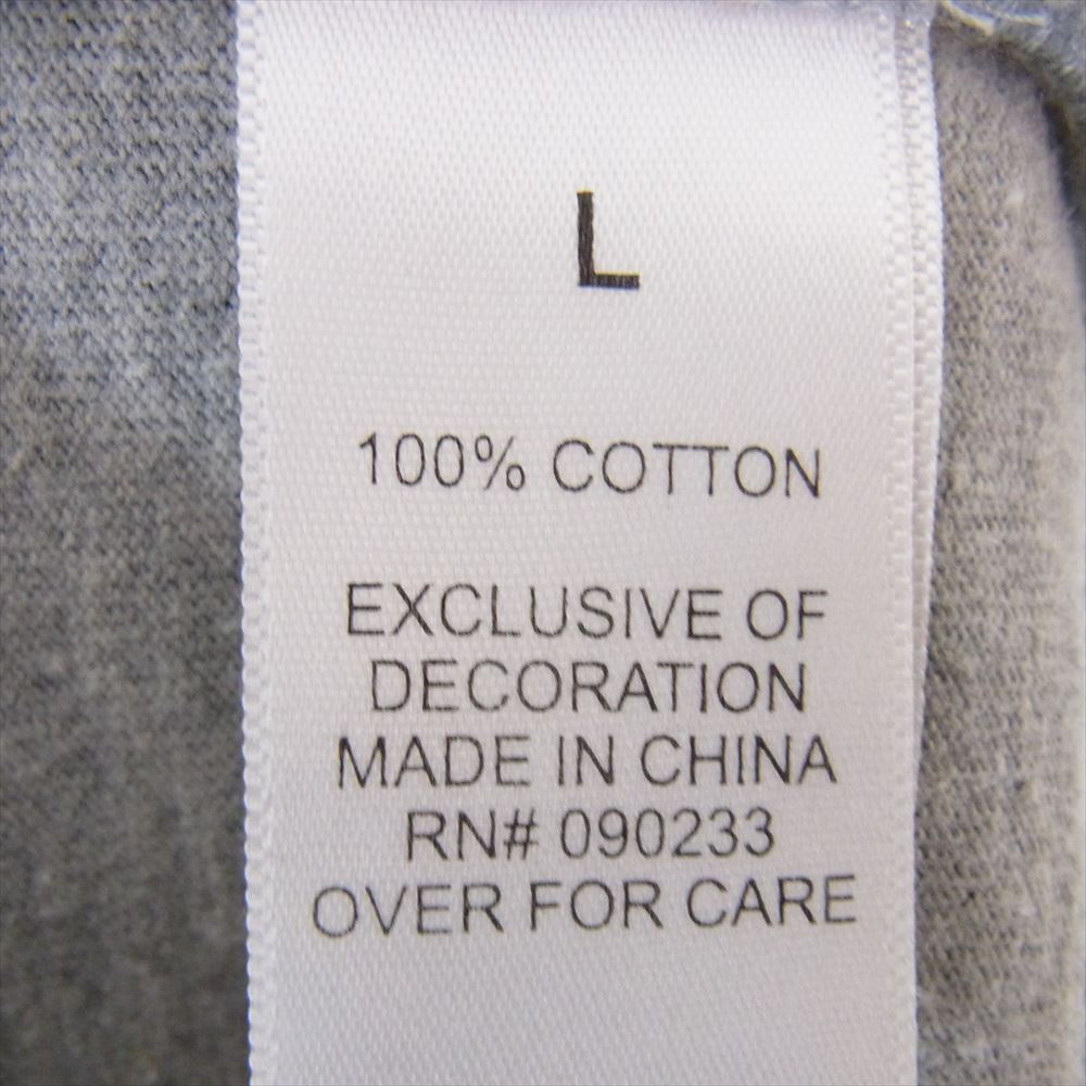 FEAR OF GOD フィアオブゴッド サイドスリット クルーネック 半袖 Tシャツ グレー系 L【中古】