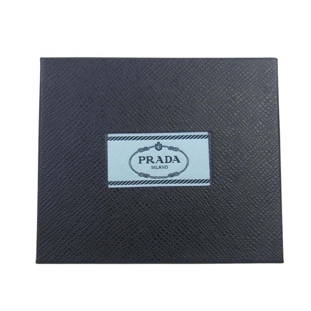 PRADA プラダ 1IF087 三角ロゴプレート トライアングル メタル ヘアクリップ ヘアピン シルバー系【中古】