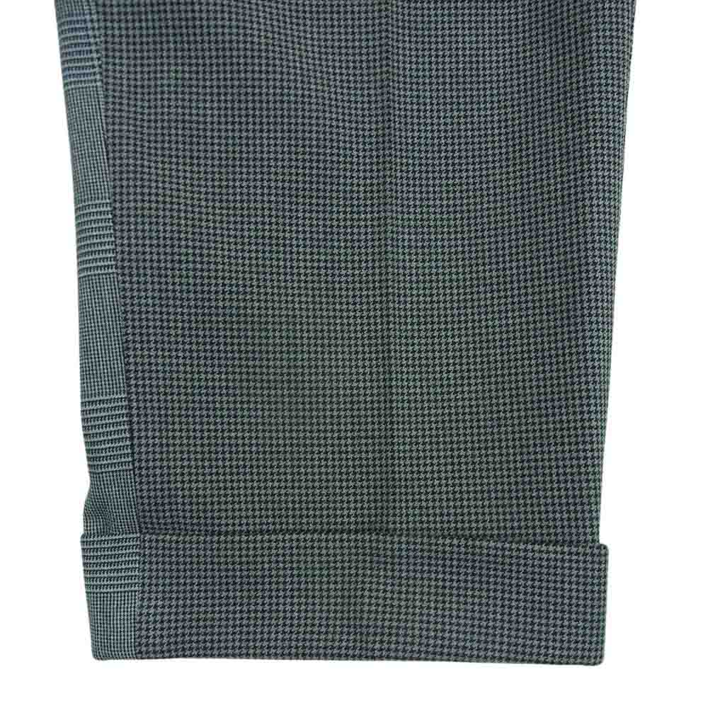 1piu1uguale3 ウノピュウノウグァーレトレ MRP542 PRY086 CRAZY RIB SLACKS 2WAY ストレッチ クレイジーパターン リブ スラックス パンツ グレー系 7【美品】【中古】