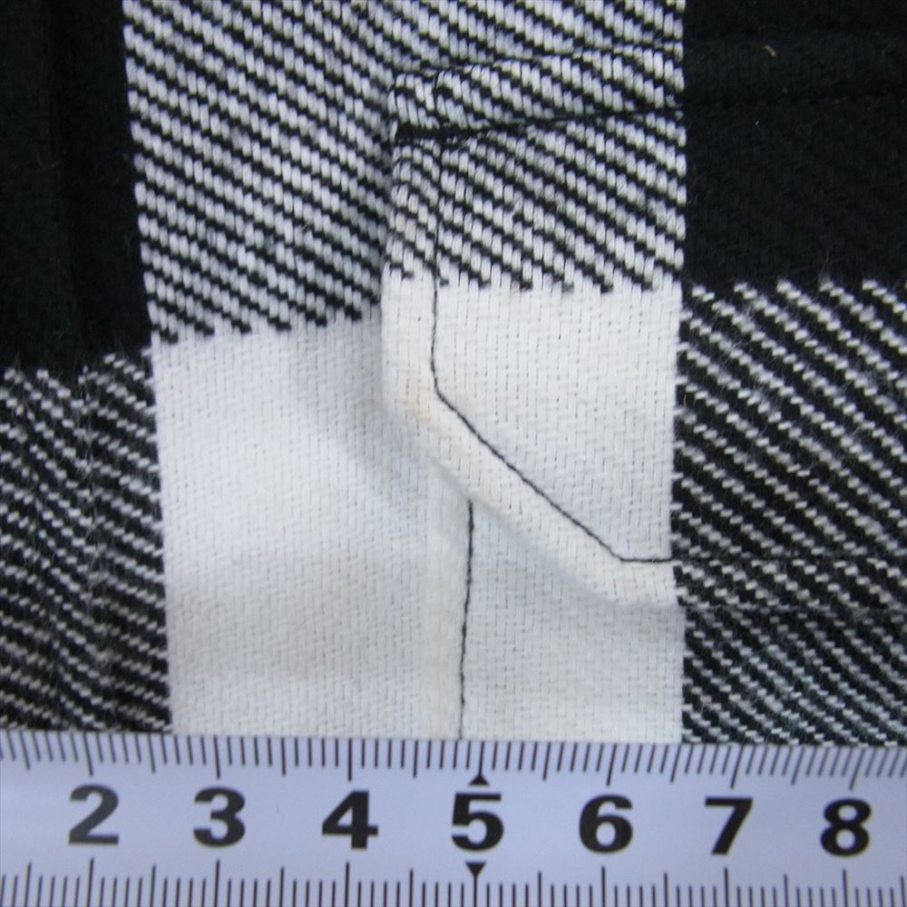 DESCENDANT ディセンダント 22AW CLAIRTON PLAID JACKET 中綿 バッファローチェック シャツ ジャケット ブラック系 3【中古】