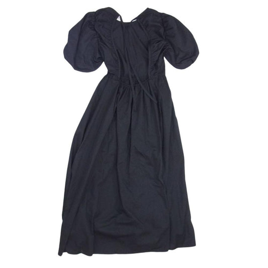 リリーブラウン LWFO203037 ボリューム パフ スリーブ ワンピース ブラック系 ONE SIZE【中古】