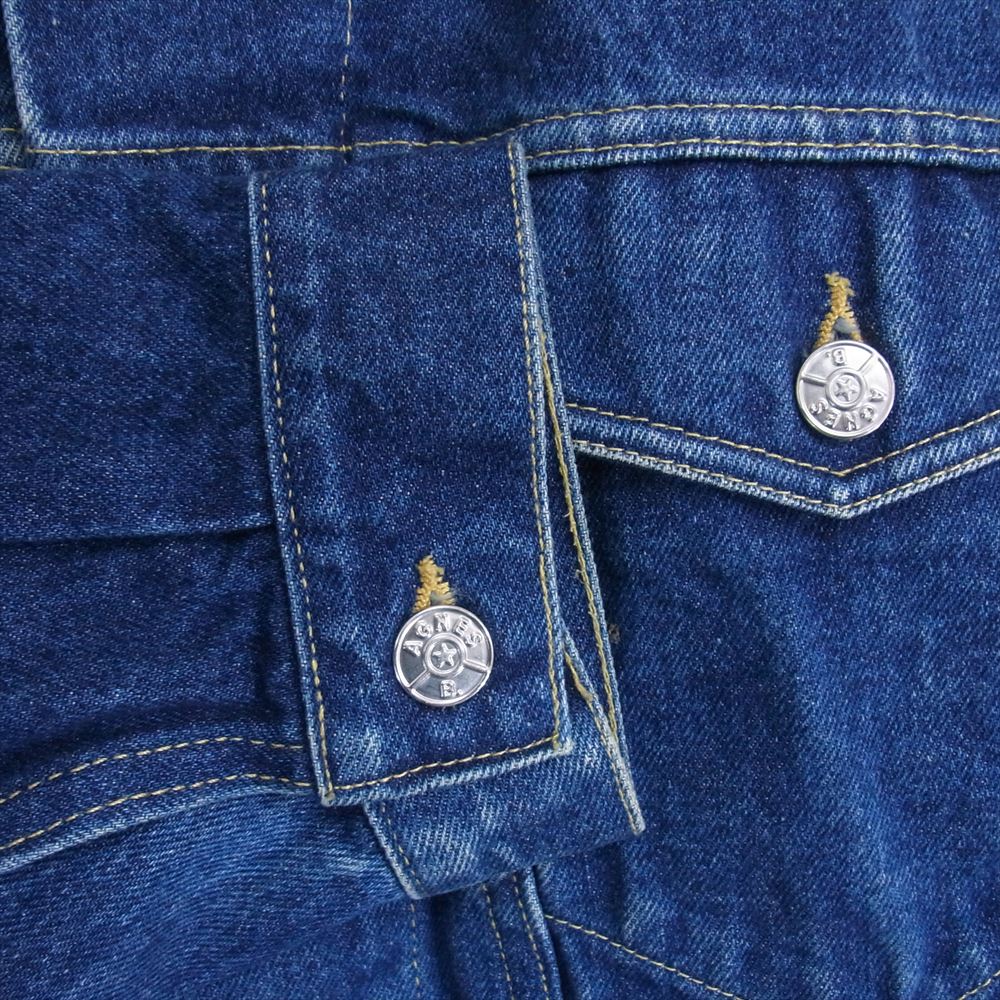 agnes b. アニエスベー homme デニム ジャケット インディゴブルー系 サイズ表記無【中古】