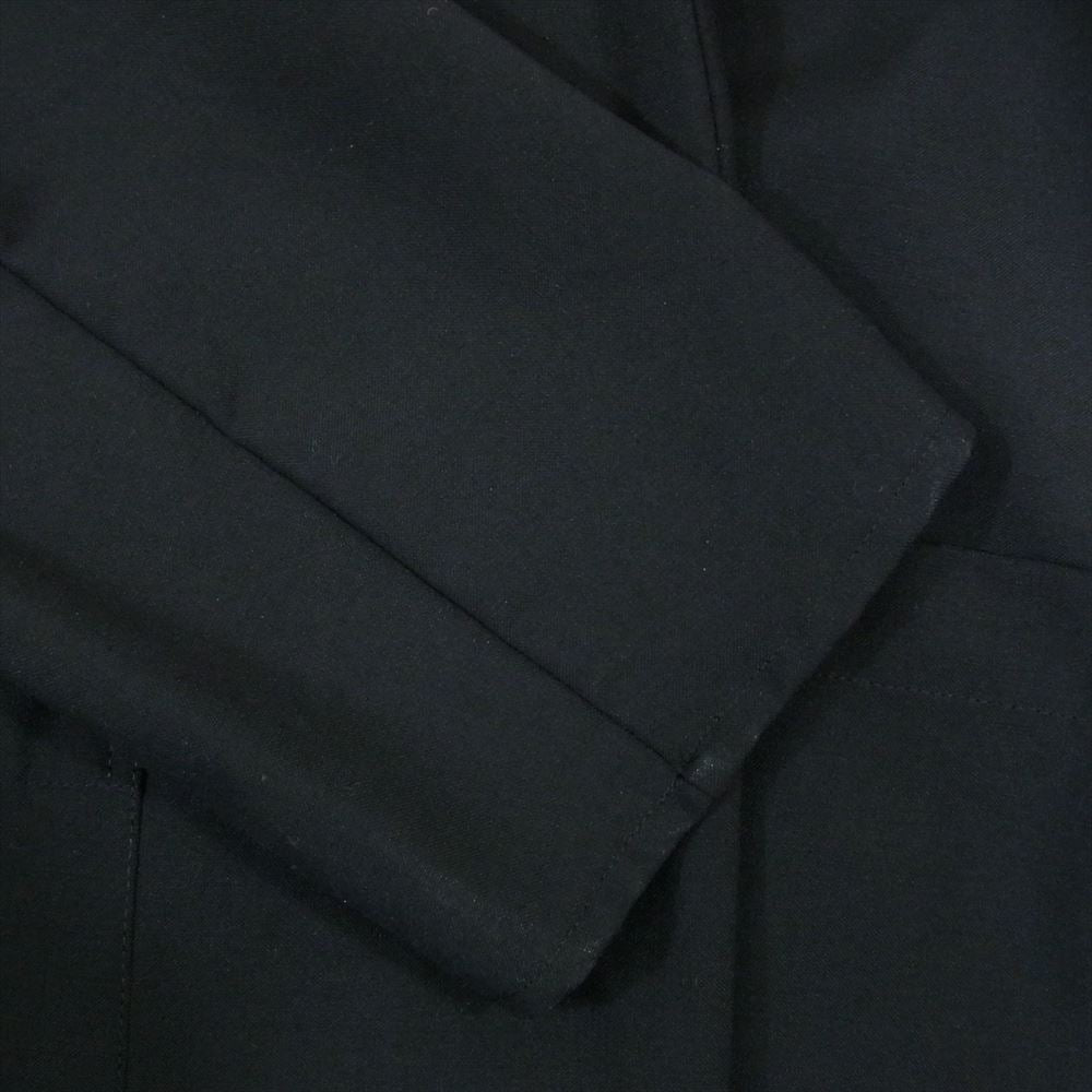 marka マーカ M23A-09JK01C LAPELLESS SHIRT JACKET ウールモヘヤトロピカル ラペルレス ノーカラー シャツ ジャケット ブラック系 1【中古】