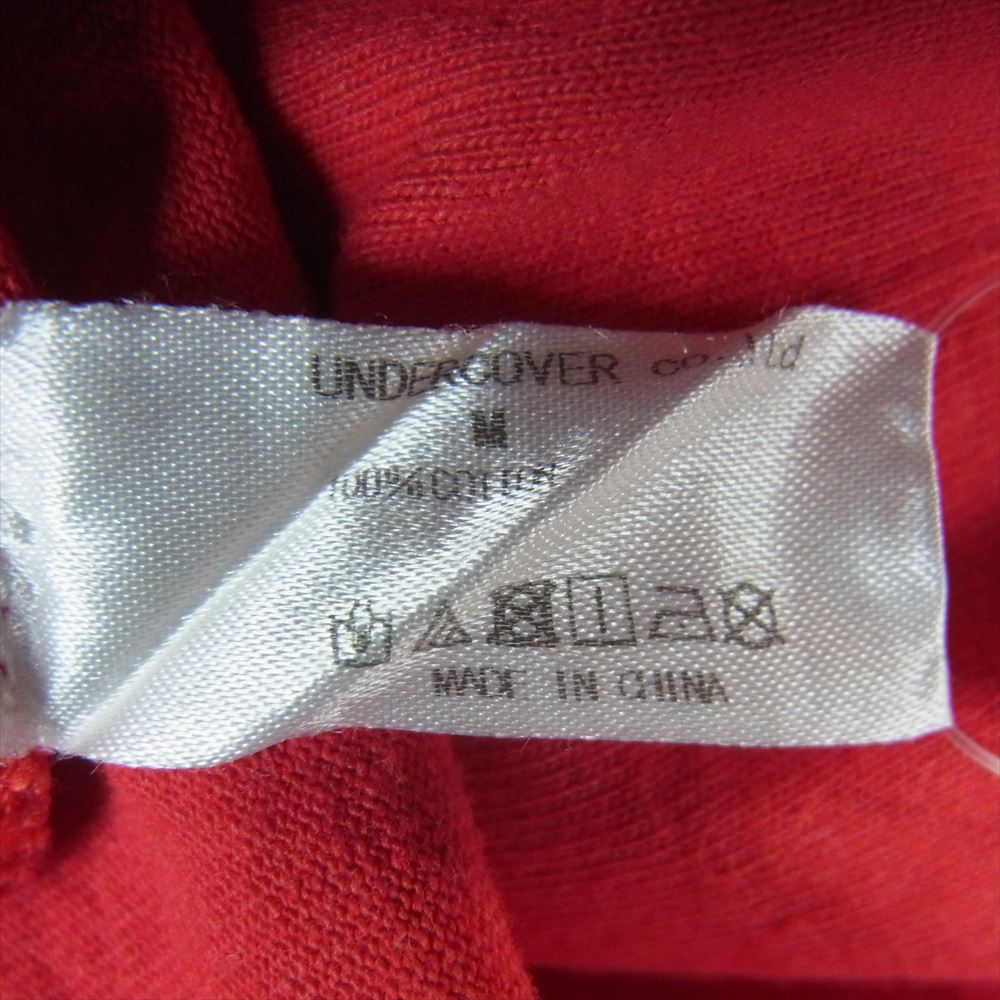 UNDERCOVER アンダーカバー BUT BEAUTIFUL期 臓物 ライダース プリント 半袖 Tシャツ レッド系 M【中古】