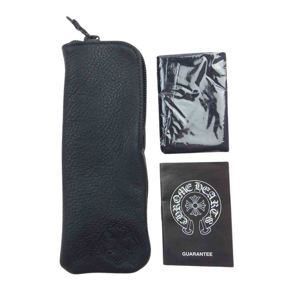 CHROME HEARTS クロムハーツ(原本無) 伊勢丹新宿店印字冊子付属 アイウェアケース付き BIG RICKY II-A CHプラス メガネ 眼鏡 ブラック系 54□18-148【中古】