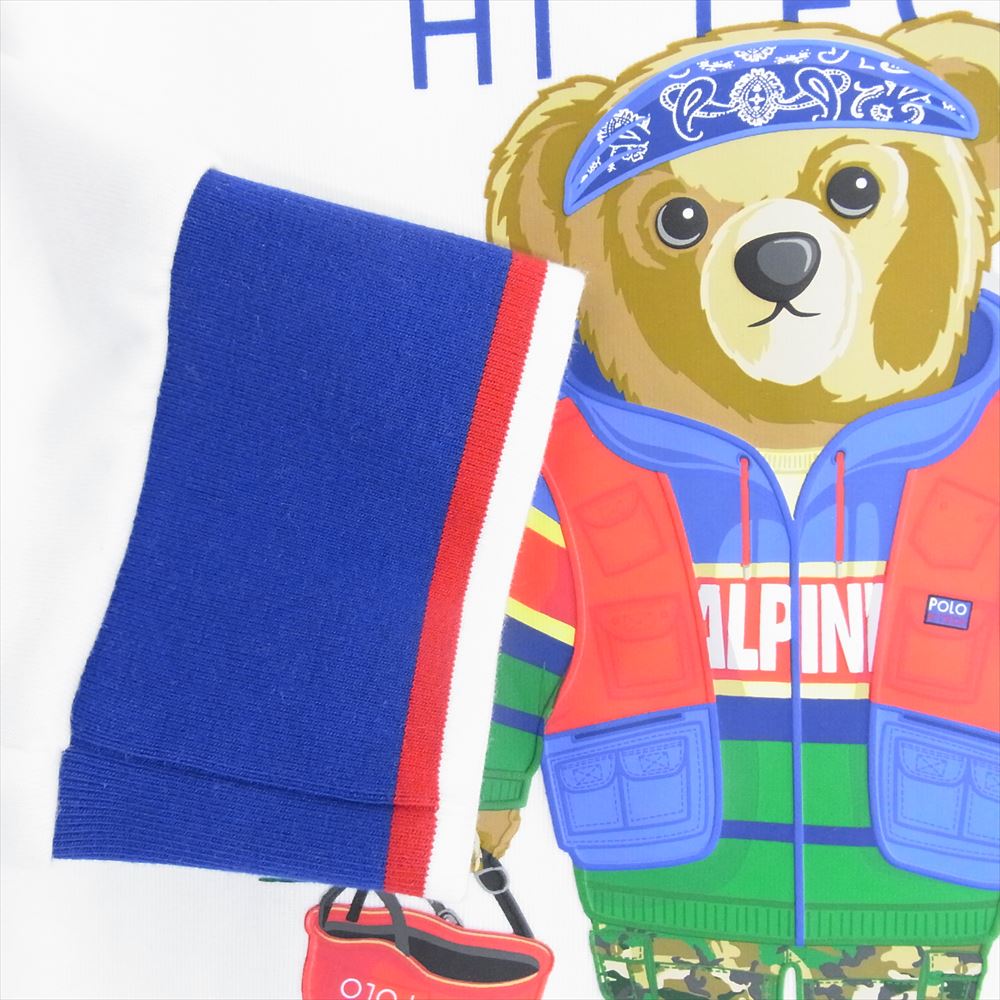 POLO RALPH LAUREN ポロ・ラルフローレン 復刻 HI TECH ポロベア クルーネックスウェット トレーナー ホワイト系 SP【中古】