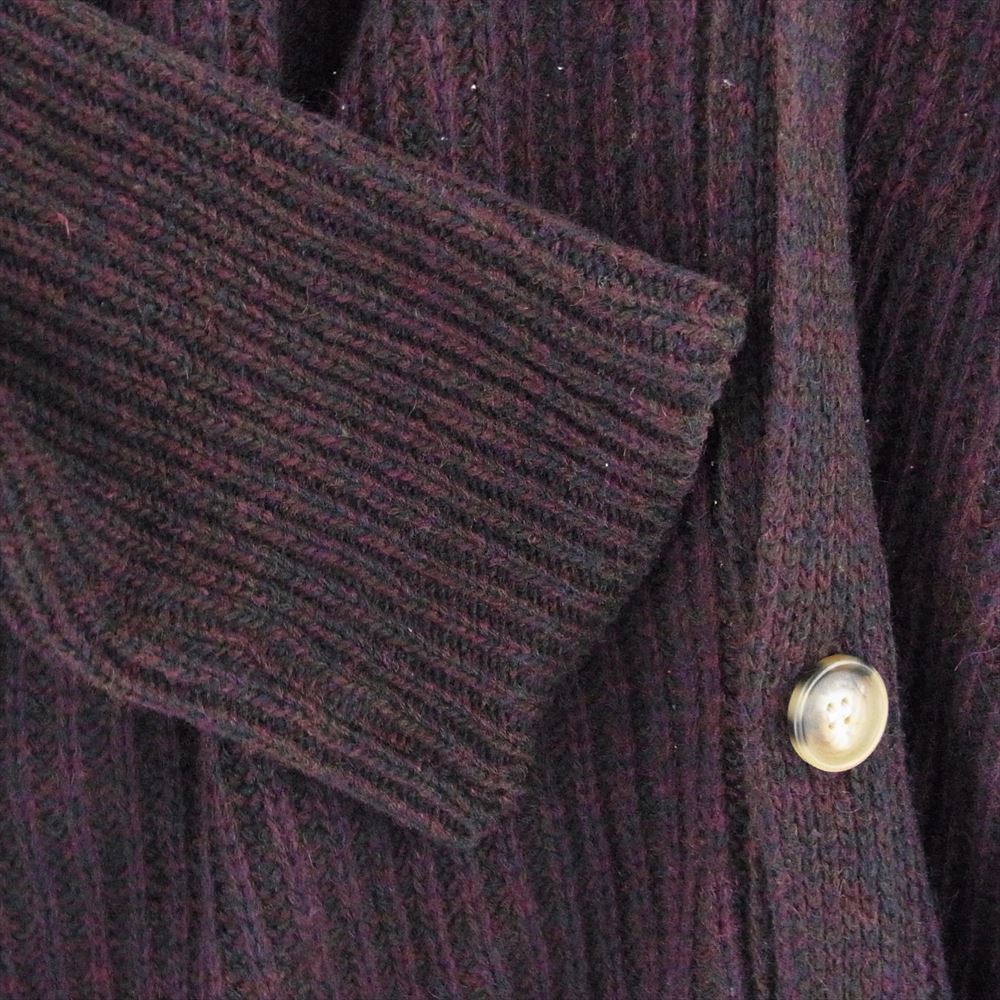 バシスブルック WOOL CARDIGAN ウール ニット カーディガン パープル系 ONE【中古】
