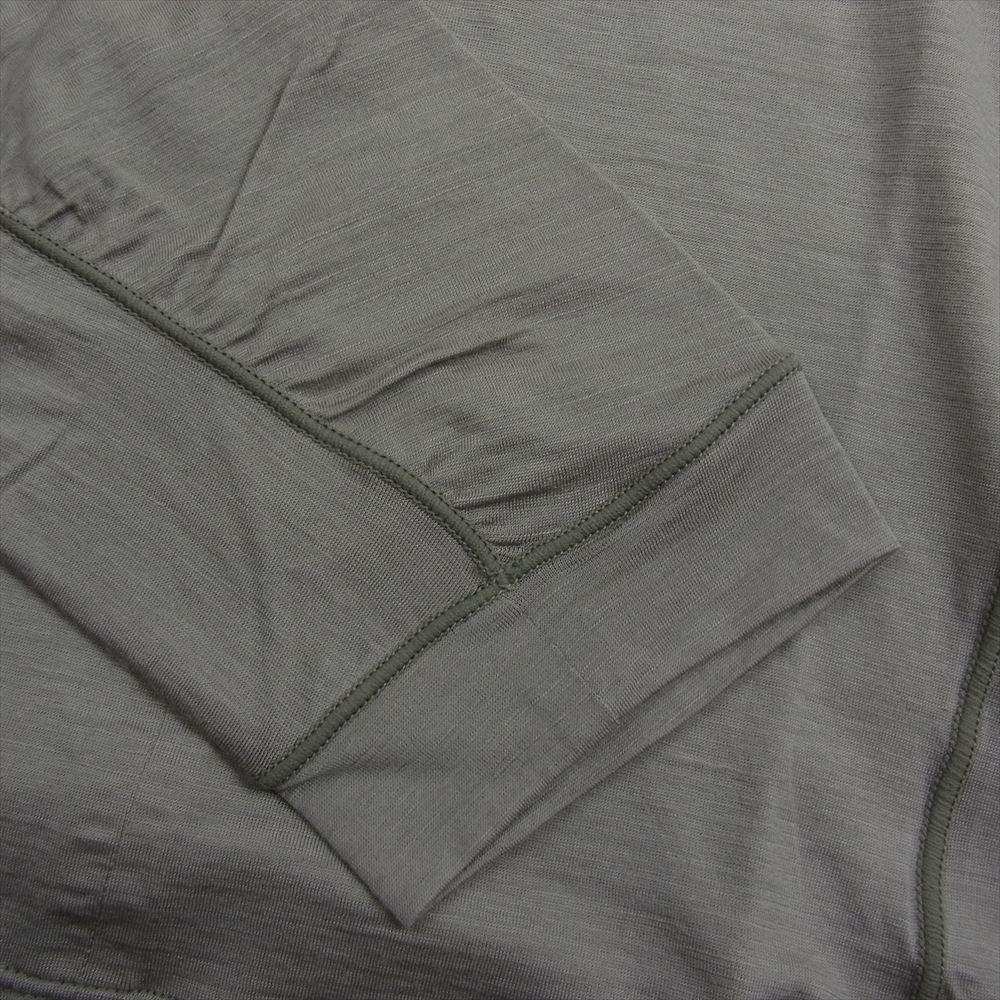 ゴールドウィン GZ44104 ウール ハーフジップ ロングスリーブ Tシャツ ベージュ ベージュ系 4【極上美品】【中古】