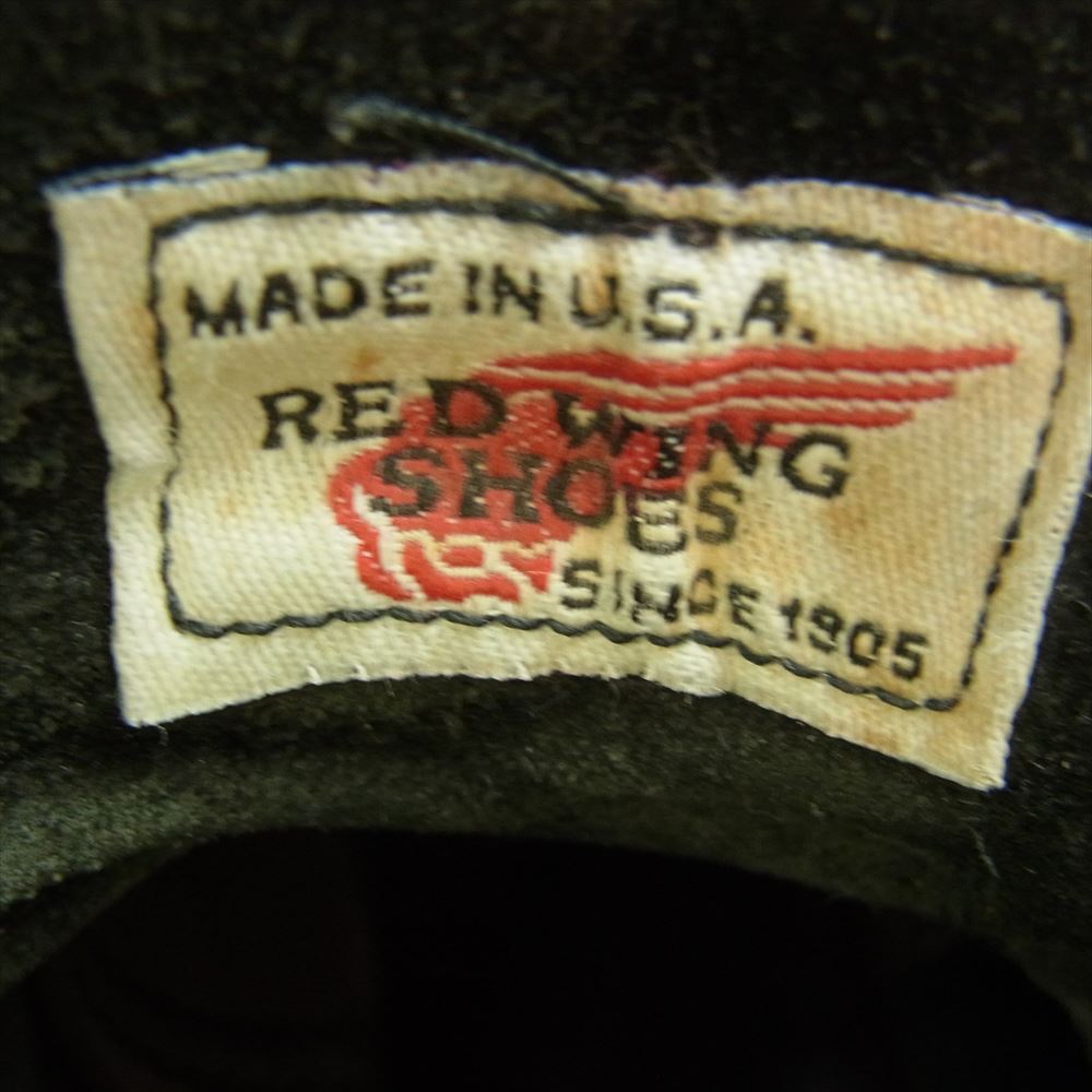 RED WING レッドウィング 8179 90s 6 CLASSIC MOC 刺繍羽タグ 6インチ クラシックモック 7ホールブーツ ブラック系 US7【中古】