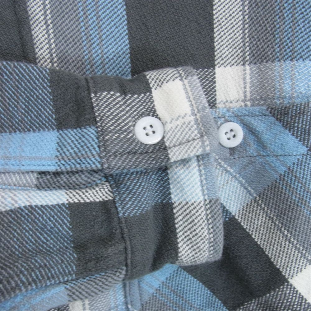 STANDARD CALIFORNIA スタンダードカリフォルニア SD Heavy Flannel Check Shirt ヘビー フランネル チェック シャツ ブルー系 M【中古】