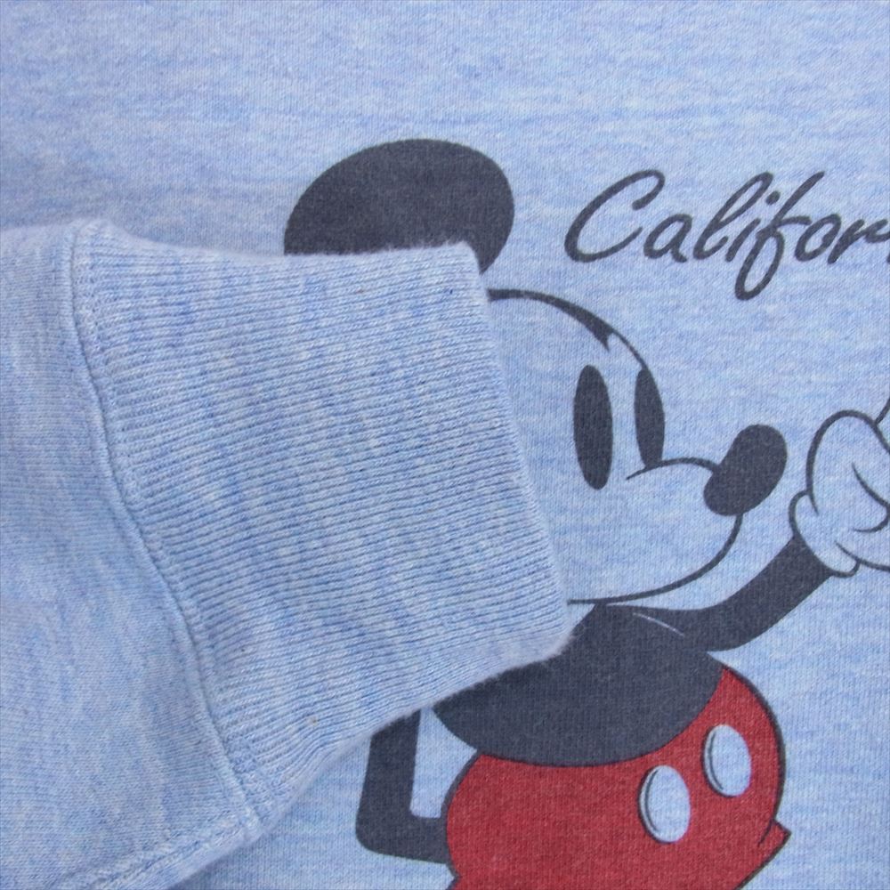 STANDARD CALIFORNIA スタンダードカリフォルニア × DISNEY ディズニー 88/12 SD CREW SWEAT GRAY クルーネック スウェット ライトブルー系 M【美品】【中古】