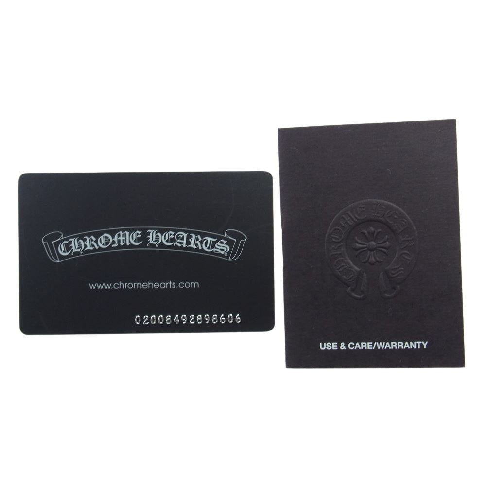 CHROME HEARTS クロムハーツ(原本無) 銀座店購入冊子付属 BUBBA-A クロステンプルメタルフレーム ラウンド メガネ 眼鏡 アイウェア シルバー系 ゴールド系 49□22-145【中古】